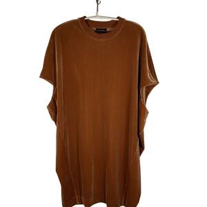 Malene Birger Velvet Tunic Dress Brown Size S